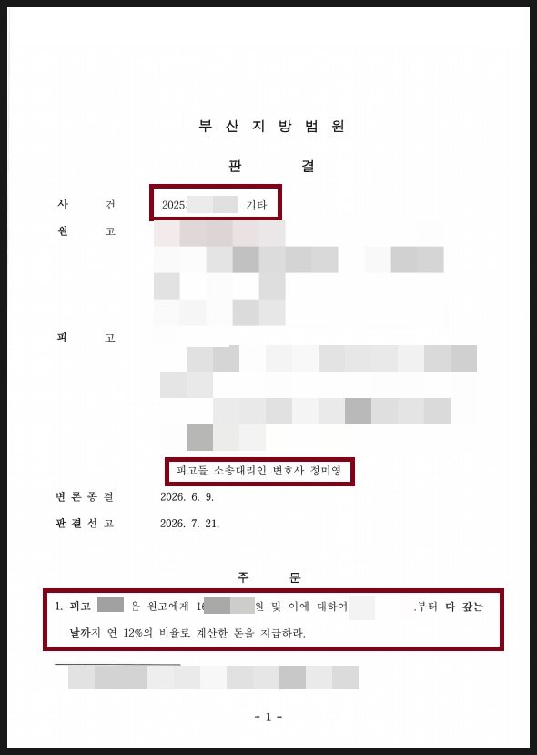 부산 상가 전대차소송, 계약에서 빠진 뒤 받은 억대 청구를 기각시킨 사례 법원 판결문